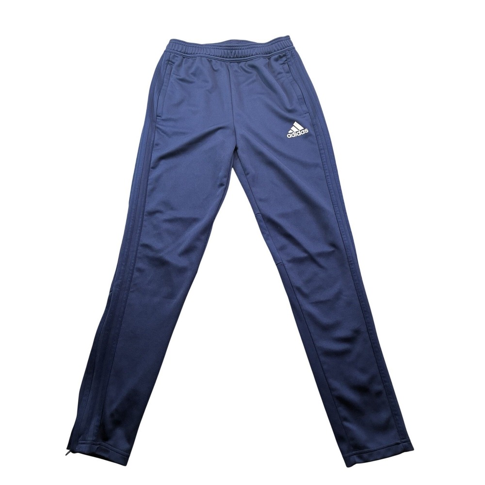 Adidas ClimaCool Youth Large Soccer Training Pants Ankle Zip Athletic Navy Blue‎
